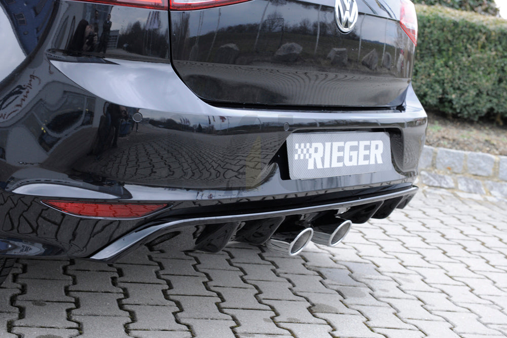 Rieger 00088102 VW Mk7-Line Golf R Rear Diffuser 2 | ML Performance EU Car Parts