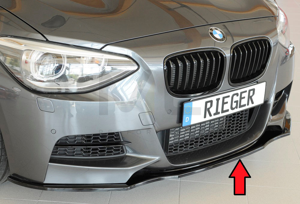 Rieger 00088081 BMW 1 Series F20 F21 Front Splitter 1 | ML Performance EU Car Parts