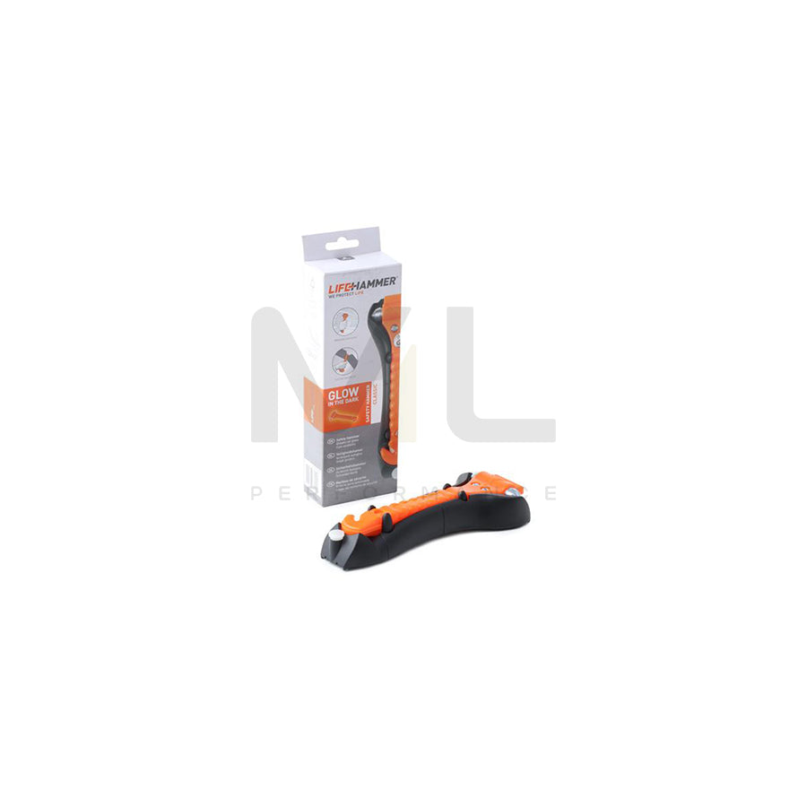 LifeHammer HCGO1RNDBX Window breaker Orange, Parameter: Fluorescent, Fluoreszierend | ML Performance Car Parts