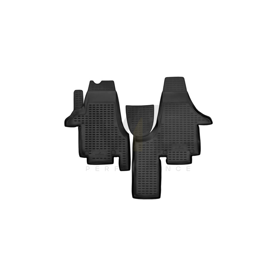 WALSER Tailored, XTR 75169 Floor mat set Elastomer, Front, Black | ML Performance Car Parts