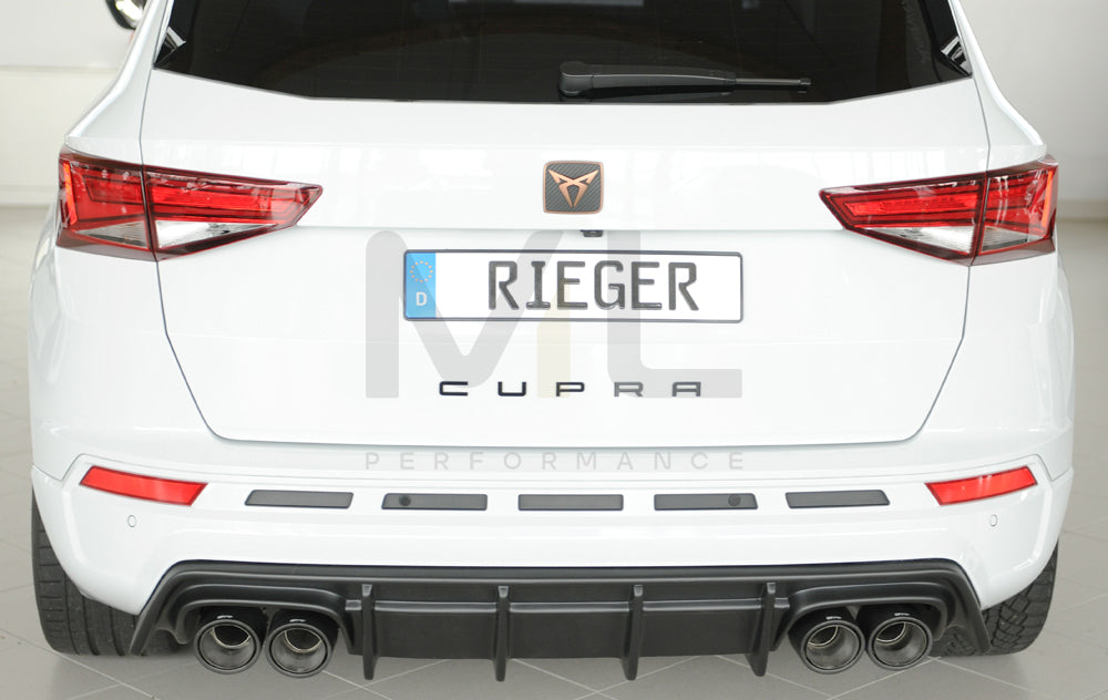 Rieger 00027047 SEAT 5FP Ateca Cupra Rear Diffuser 3 | ML Performance EU Car Parts