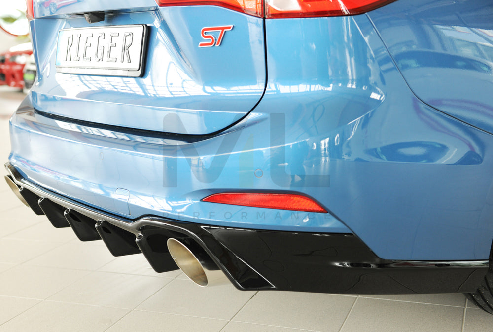 Rieger 00088242 Ford DEH Focus 4 Rear Diffuser (Inc. Focus 4 ST) 5 | ML Performance EU Car Parts