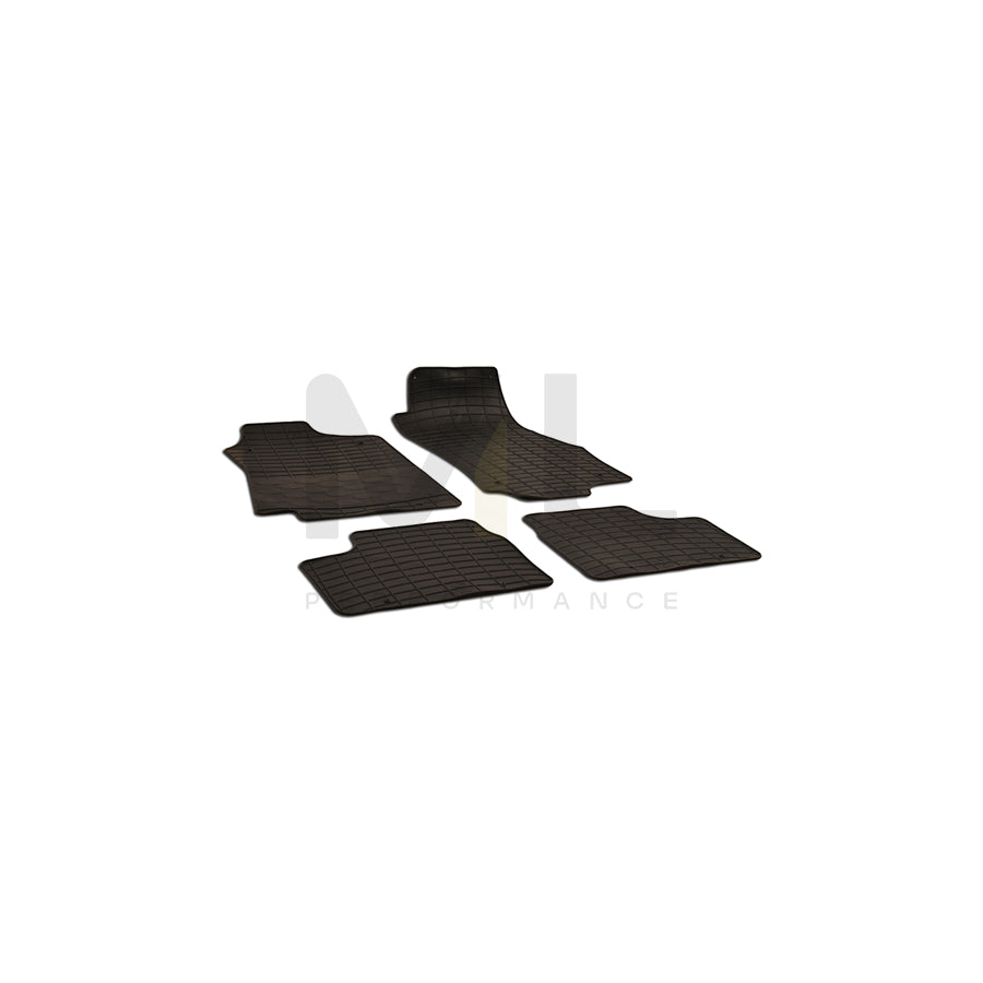 WALSER Tailored 50696 Floor mat set for OPEL ASTRA Elastomer, Front and Rear, Quantity: 4, Black | ML Performance Car Parts