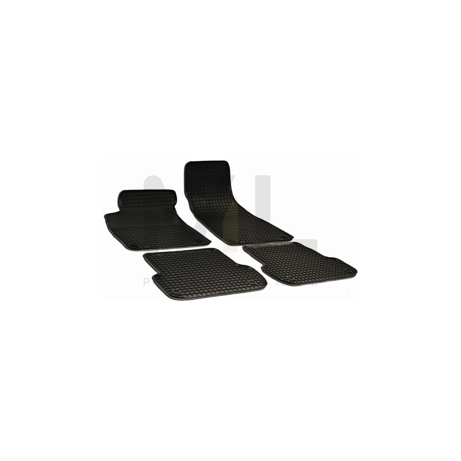 WALSER Tailored 50308 Floor mat set for AUDI A4 Elastomer, Front and Rear, Quantity: 4, Black | ML Performance Car Parts