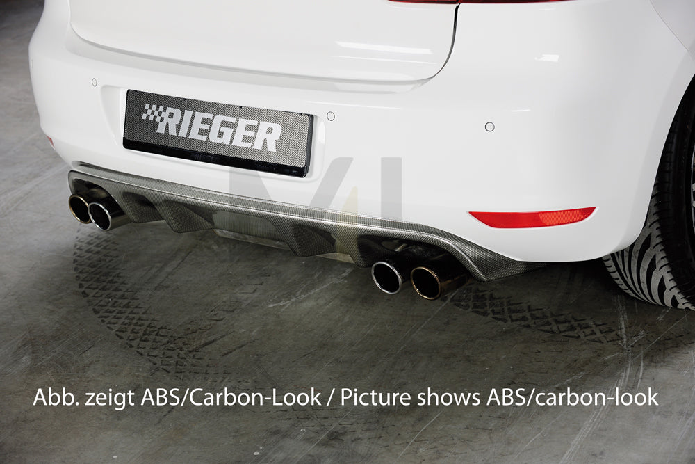 Rieger 00088145 VW Mk6 Golf Rear Diffuser 1 | ML Performance EU Car Parts