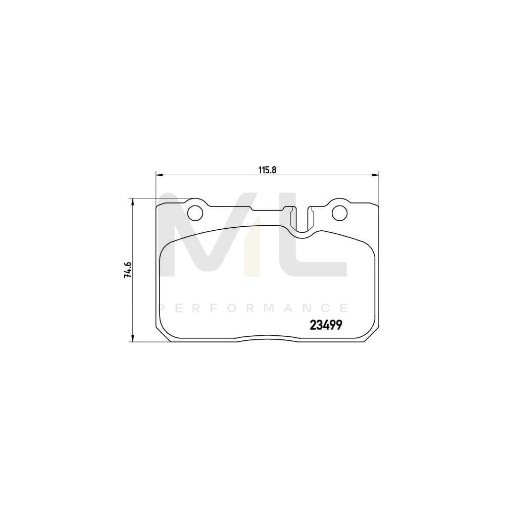 Brembo P 83 039 Brake Pad Set Prepared For Wear Indicator | ML Performance Car Parts