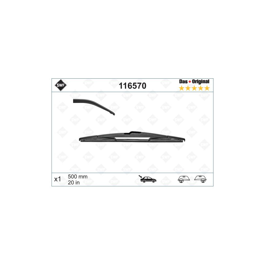 Swf Rear 116570 Wiper Blade | ML Performance EU Car Parts