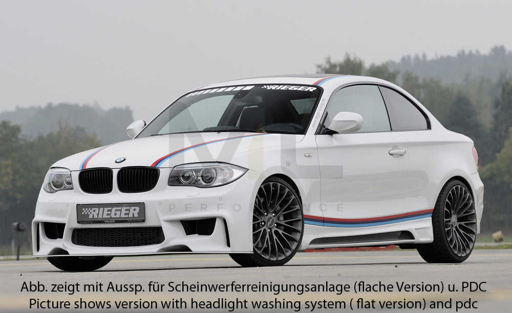 Rieger 00035031 BMW 1 Series E81 E82 E87 E88 Front Bumper 3 | ML Performance EU Car Parts