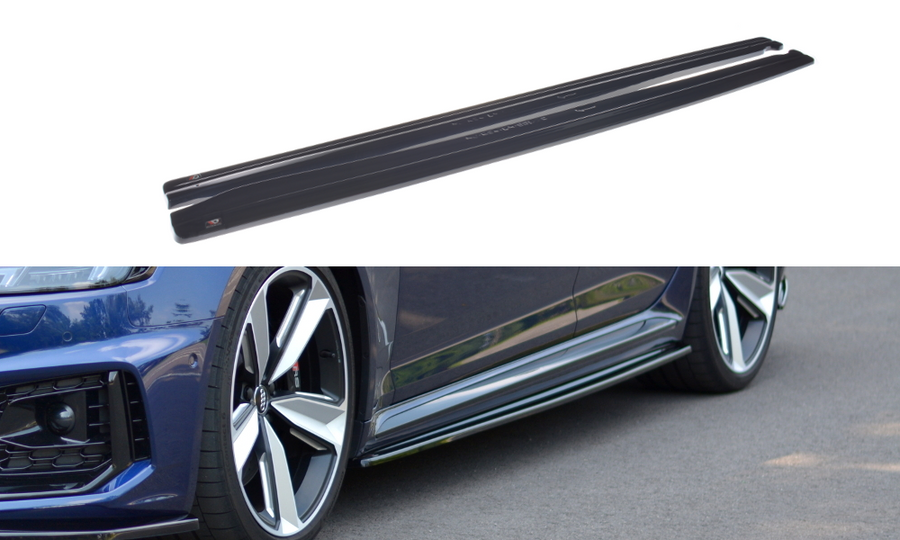 Maxton Design AU-RS4-B9-SD1T Side Skirts Diffusers Audi RS4 B9 | ML Performance UK Car Parts