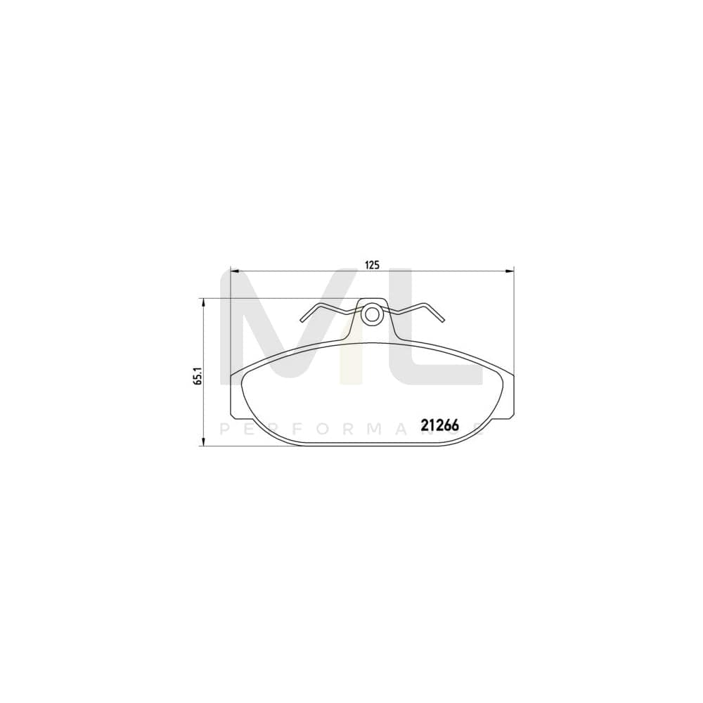 Brembo P 86 005 Brake Pad Set Excl. Wear Warning Contact, With Brake Caliper Screws | ML Performance Car Parts