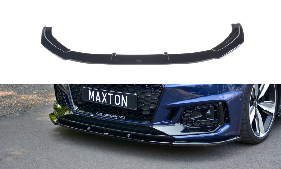 Maxton Design AU-RS4-B9-FD1T Front Splitter V.1 Audi RS4 B9 | ML Performance UK Car Parts