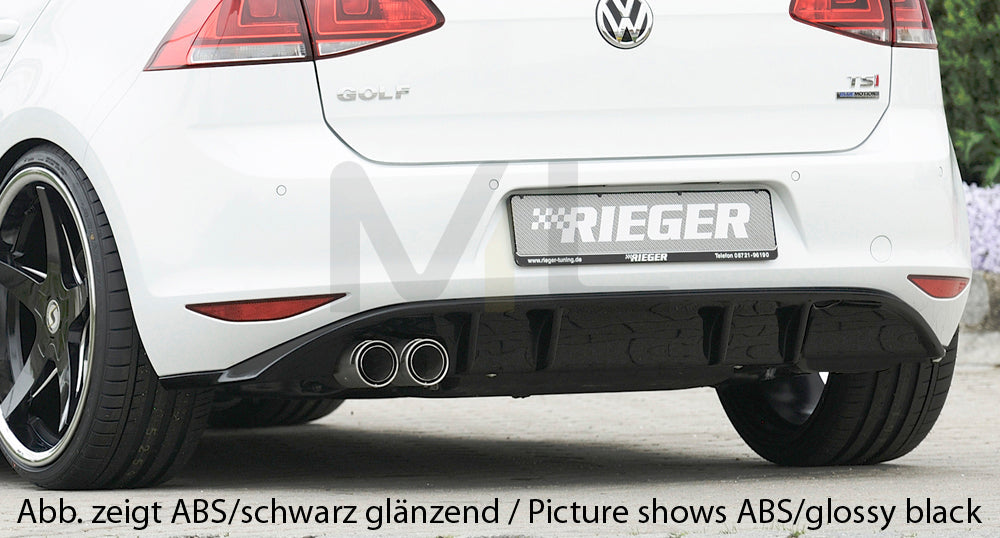 Rieger 00059557 VW Mk7 Golf GTD Rear Diffuser 1 | ML Performance EU Car Parts