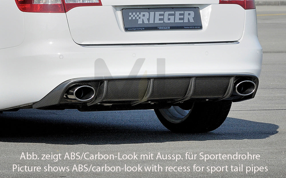 Rieger 00088044 Audi 4F A6 Rear Diffuser 5 | ML Performance EU Car Parts