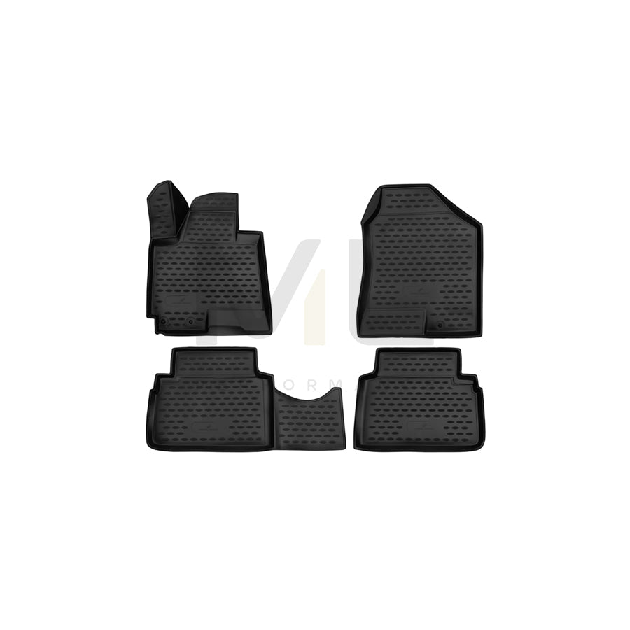 WALSER Tailored, XTR 75159 Floor mat set Elastomer, Front and Rear, Black | ML Performance Car Parts