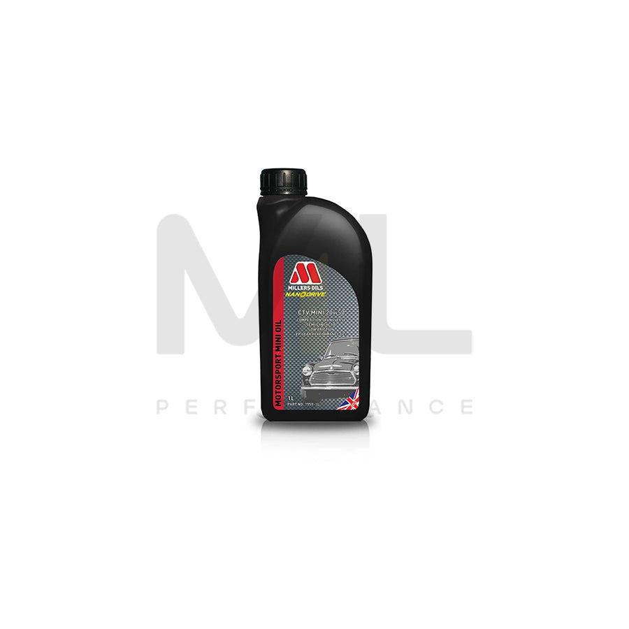 Millers Oils Motorsport CTV Mini 20W-50 Semi Synthetic Engine & Transmission Oil 1l | Engine Oil | ML Car Parts UK | ML Performance