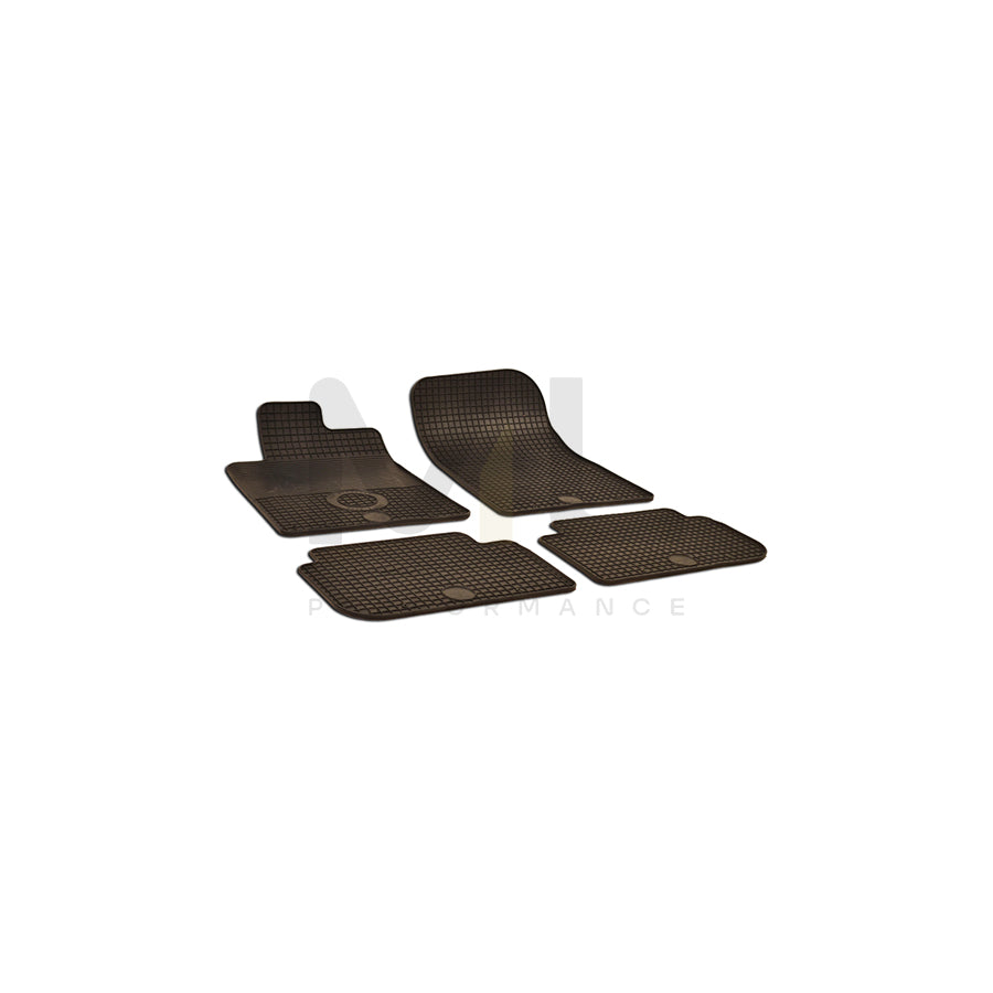 WALSER Tailored 50391 Floor mat set for PEUGEOT 407 Elastomer, Front and Rear, Quantity: 4, Black | ML Performance Car Parts