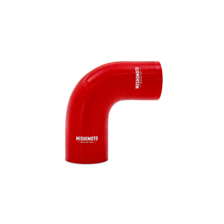 Mishimoto MMCP-R90-27530RD Silicone Reducer Coupler 90 Degree 2.75in to 3in - Red