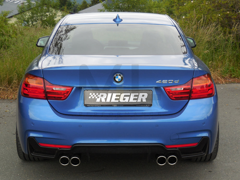 Rieger 00088057 BMW 4 Series F32 F33 F36 Rear Diffuser 6 | ML Performance EU Car Parts