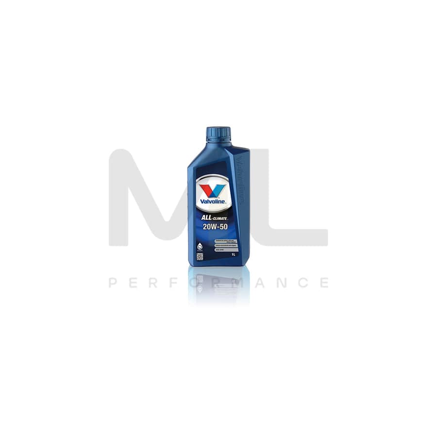 Valvoline All-Climate 20w-50 High Quality Engine Oil 1l | Engine Oil | ML Car Parts UK | ML Performance