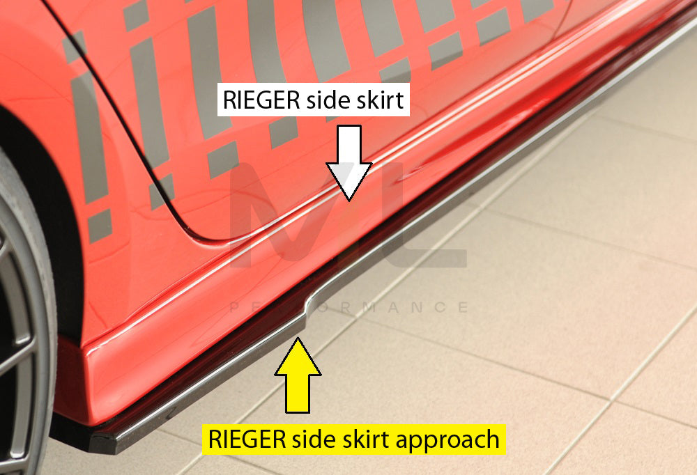 Rieger 00088222 SEAT Leon KL Side Skirt Splitter 4 | ML Performance EU Car Parts