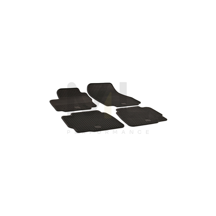 WALSER 50582 Floor mat set Elastomer, Front and Rear, Quantity: 4, Black | ML Performance Car Parts