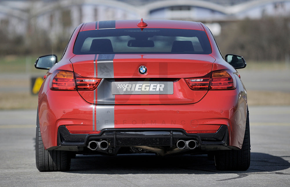 Rieger 00088057 BMW 4 Series F32 F33 F36 Rear Diffuser 3 | ML Performance EU Car Parts