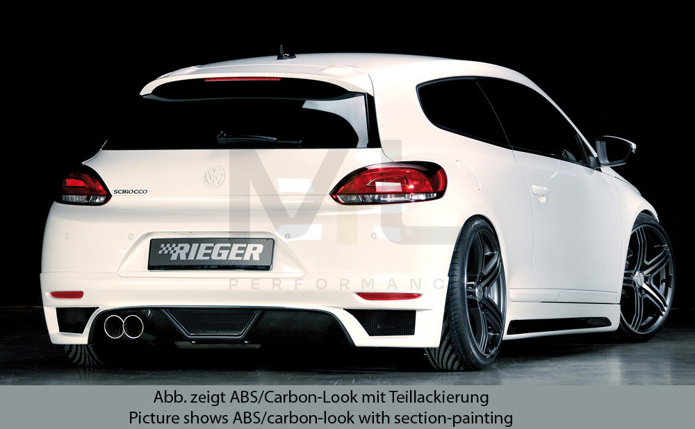 Rieger 00099772 VW 13 Mk3 Scirocco Rear Diffuser 2 | ML Performance EU Car Parts