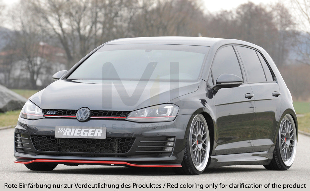 Rieger 00059570 VW Mk7 Golf Front Splitter (GTI & GTD) 6 | ML Performance EU Car Parts