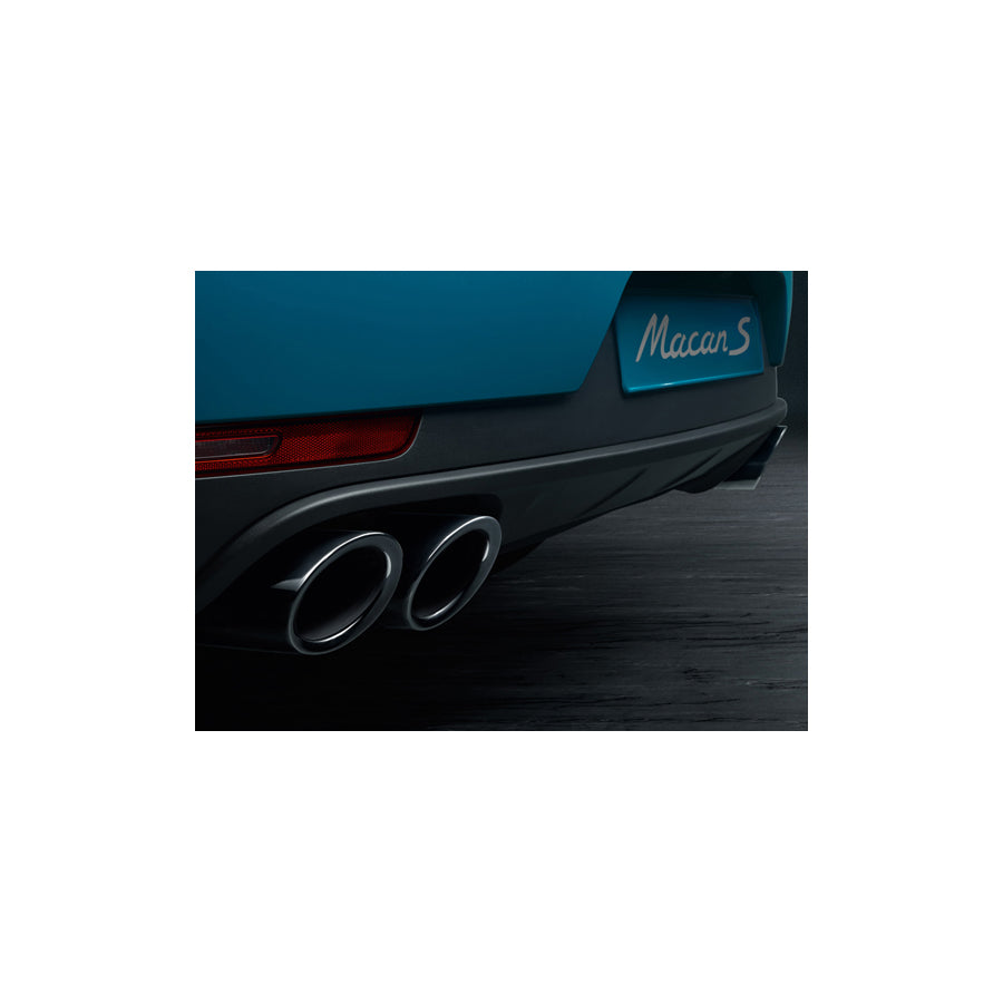 Genuine Porsche Exhaust Tail Pipes, In Black Porsche Macan Ii | ML Performance EU Car Parts