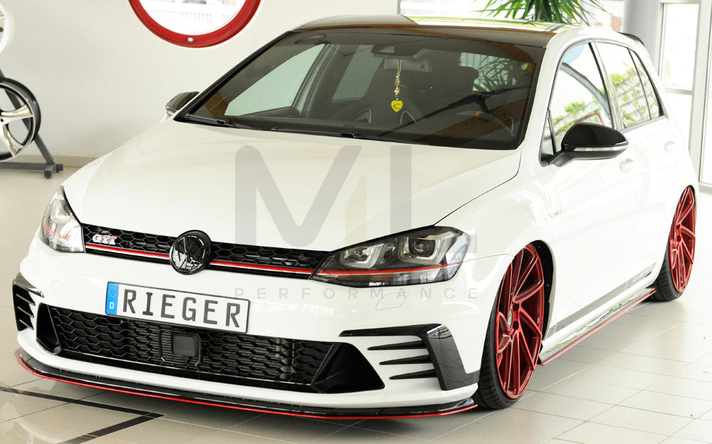 Rieger 00059576 VW R & GTI Clubsport Side Skirt Splitter 4 | ML Performance EU Car Parts