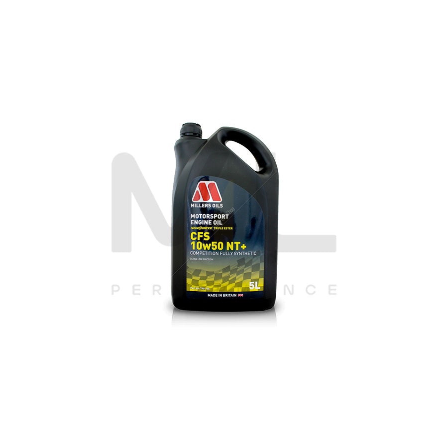 Millers Oils Motorsport CFS 10w50 NT+ Fully Synthetic Engine Oil 5l | Engine Oil | ML Car Parts UK | ML Performance