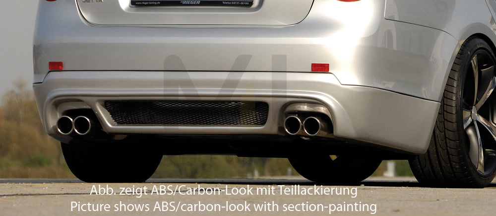 Rieger 00059430 VW 1KM Jetta Mk3 Rear Diffuser 1 | ML Performance EU Car Parts