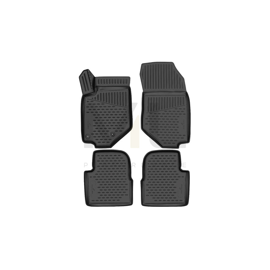 WALSER Tailored, XTR 75226 Floor mat set Elastomer, Front and Rear, Black | ML Performance Car Parts