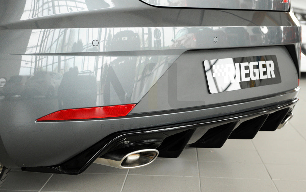 Rieger 00088136 SEAT 5F Leon Cupra Rear Diffuser 6 | ML Performance EU Car Parts