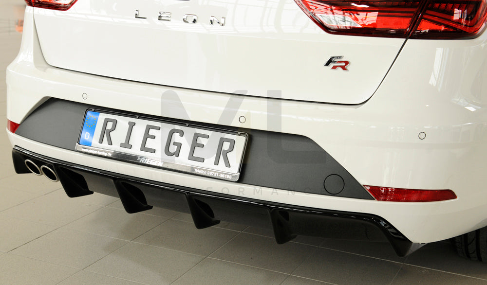 Rieger 00088176 SEAT 5F Leon FR Rear Diffuser 8 | ML Performance EU Car Parts