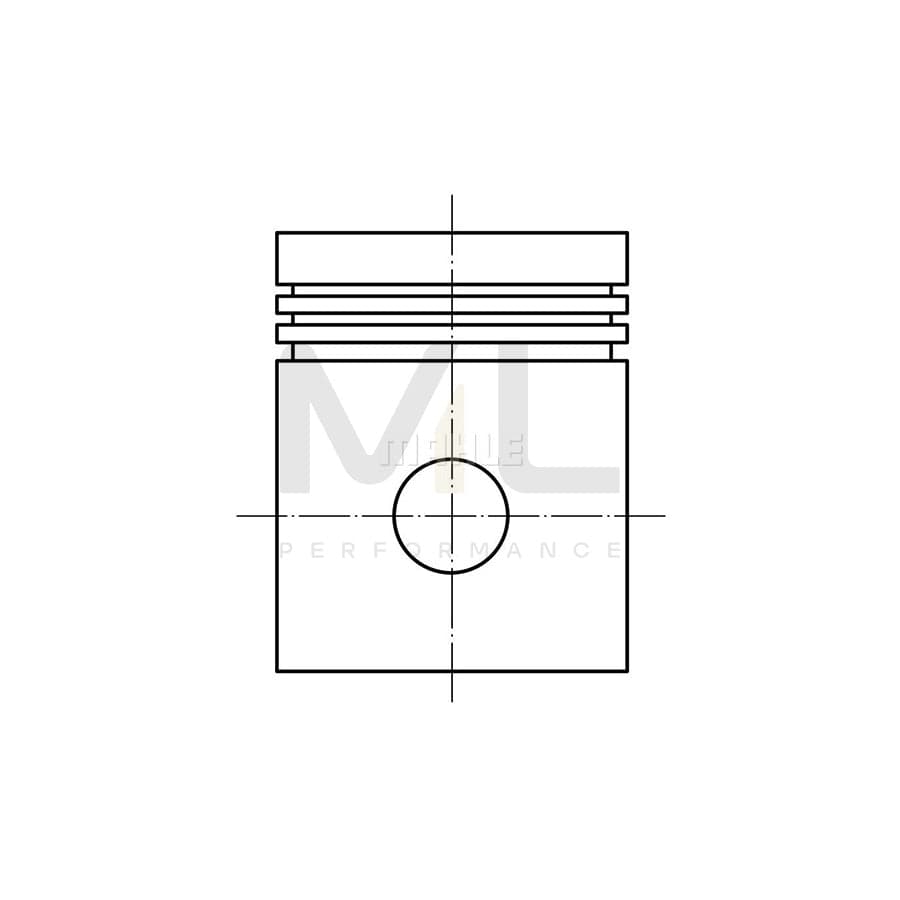 MAHLE ORIGINAL 021 75 11 Piston 70,5 mm, without cooling duct | ML Performance Car Parts