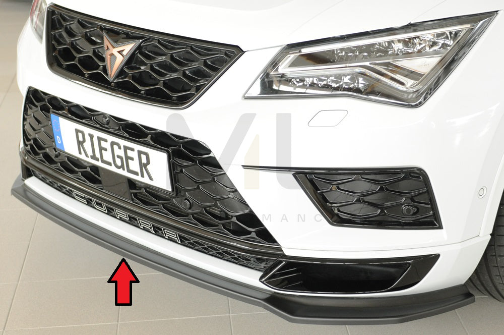 Rieger 00027044 SEAT 5FP Ateca Cupra Front Splitter 1 | ML Performance EU Car Parts