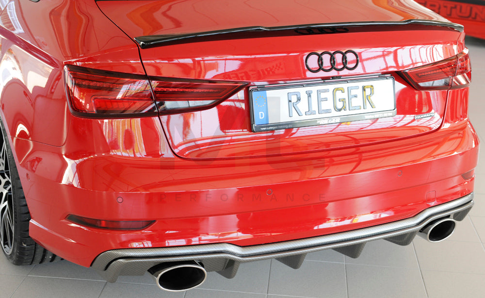 Rieger 00099617 Audi 8V Rear Diffuser (A3 & S3) 6 | ML Performance EU Car Parts