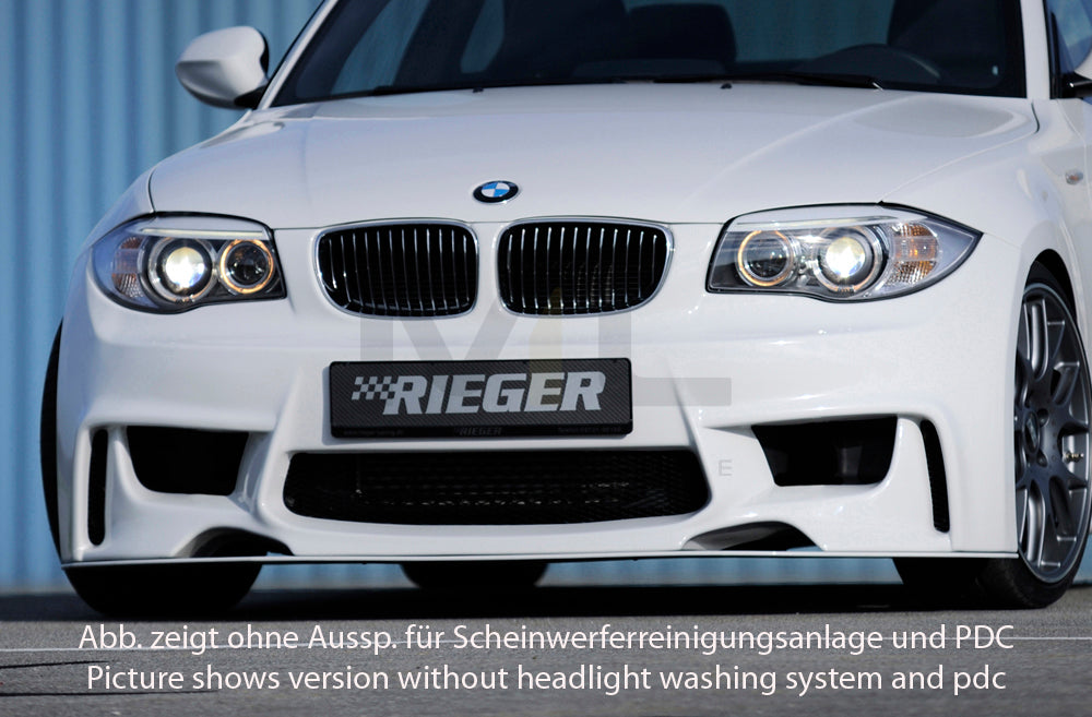 Rieger 00035031 BMW 1 Series E81 E82 E87 E88 Front Bumper 4 | ML Performance EU Car Parts