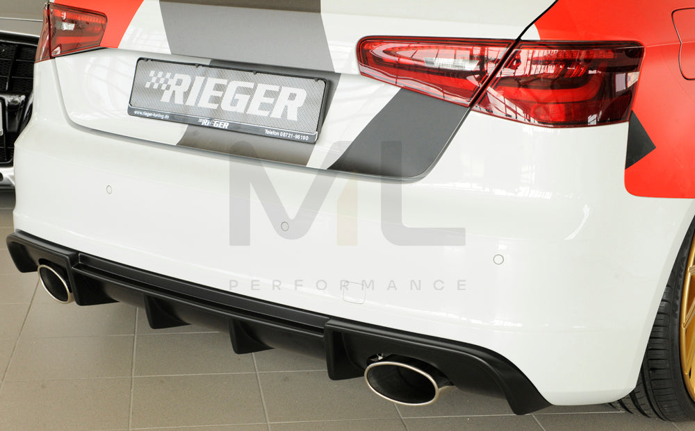 Rieger 00056806 Audi 8V Rear Diffuser (A3 & S3) 3 | ML Performance EU Car Parts