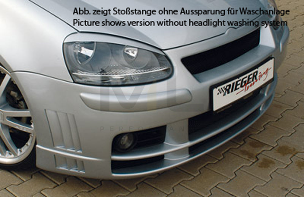 Rieger 00059330 VW Mk5 Golf Front Bumper 2 | ML Performance EU Car Parts