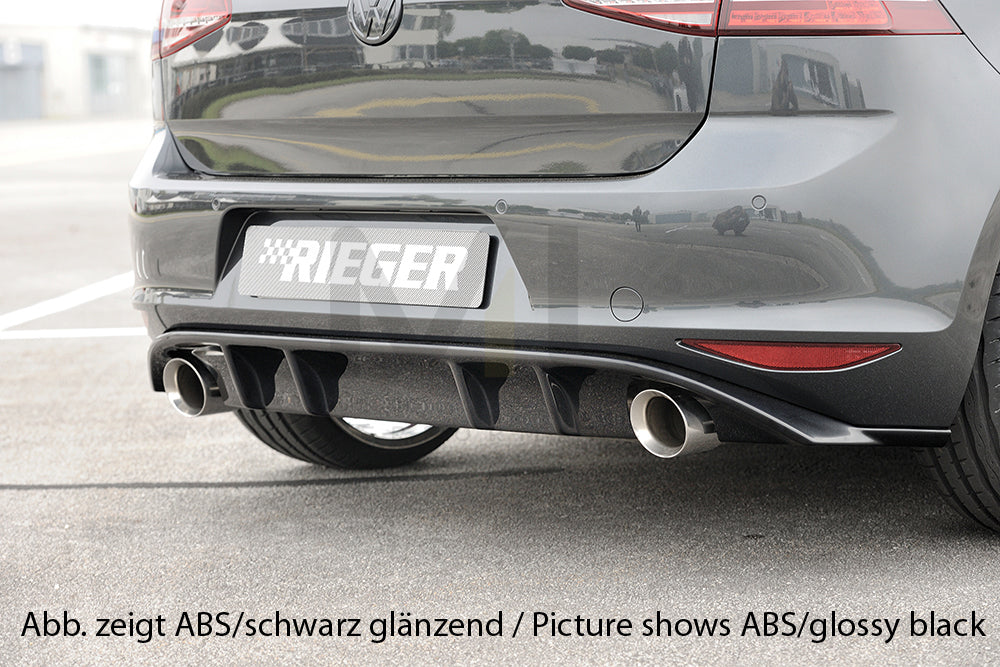 Rieger 00059563 VW Mk7 Golf Rear Diffuser (GTI Clubsport & GTI) 1 | ML Performance EU Car Parts