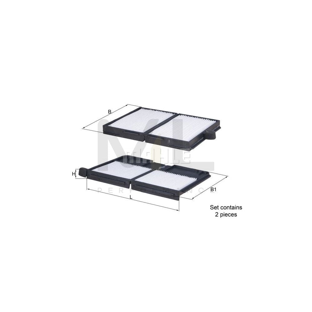 MAHLE ORIGINAL LA 530/S Pollen filter for TOYOTA AVENSIS Particulate Filter | ML Performance Car Parts