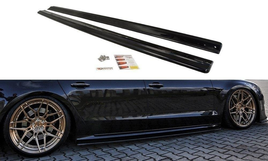 Maxton Design AU-S8-D4-SD1T Side Skirts Diffusers Audi S8 D4 FL | ML Performance UK Car Parts