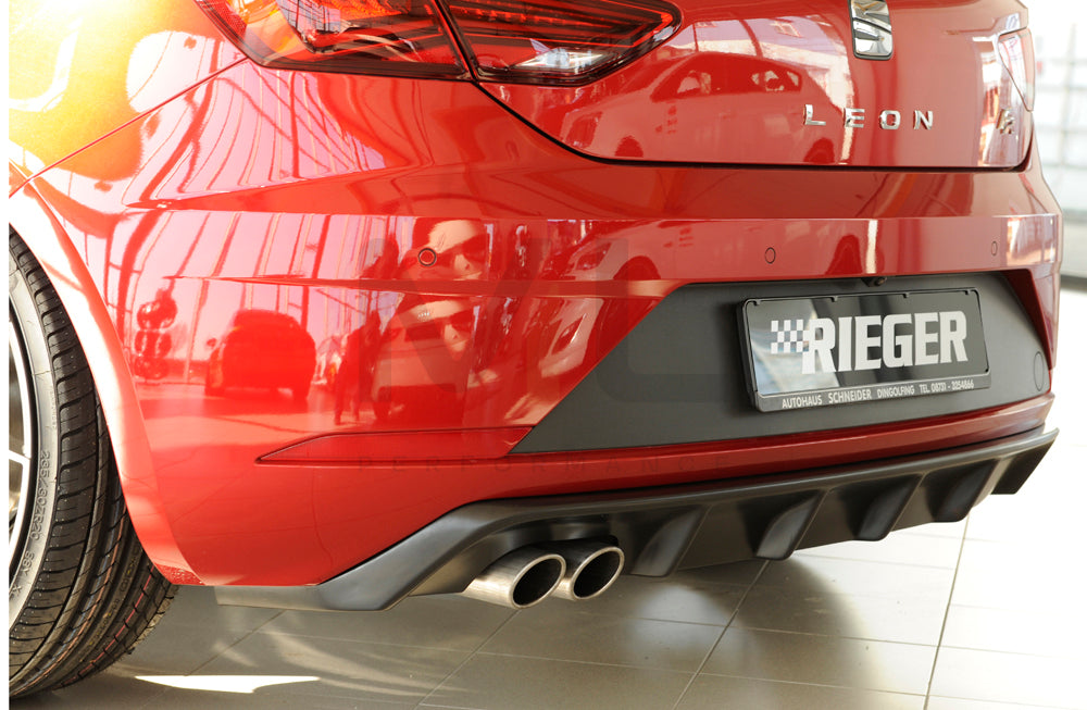 Rieger 00027033 SEAT 5F Leon FR Rear Diffuser 5 | ML Performance EU Car Parts