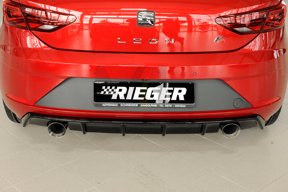 Rieger 00088133 SEAT 5F Leon FR Rear Diffuser 7 | ML Performance EU Car Parts