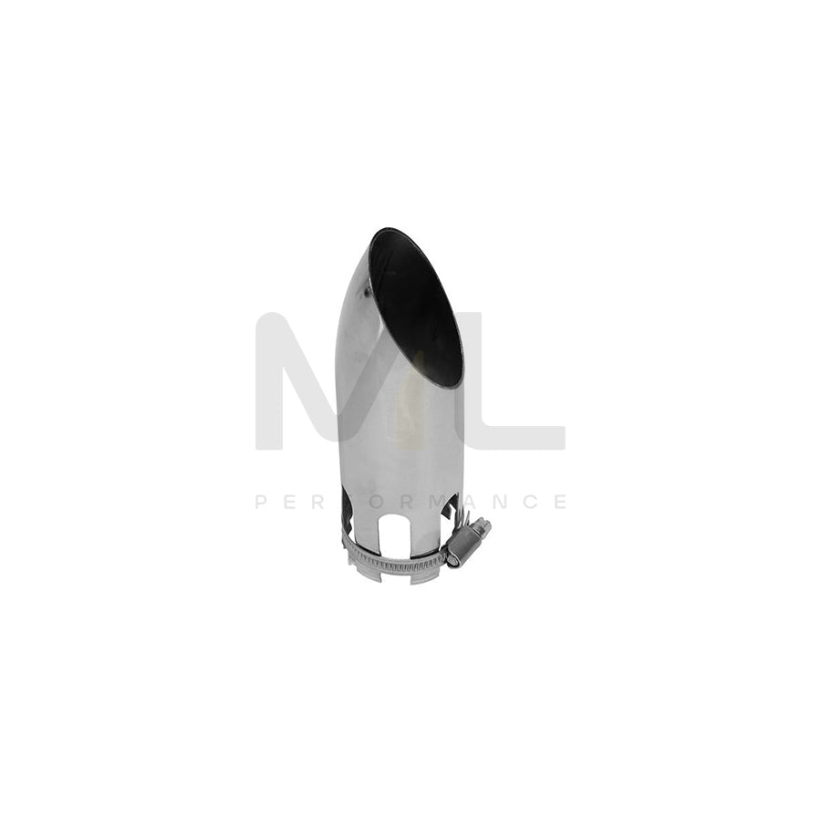 CARPOINT 2218762 Exhaust tip 61 mm, Silver, Stainless Steel, 160mm, 37mm | ML Performance Car Parts