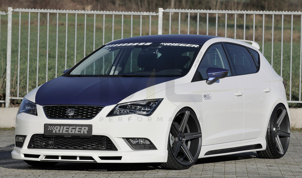 Rieger 00027010 SEAT 5F Leon Front Splitter 3 | ML Performance EU Car Parts