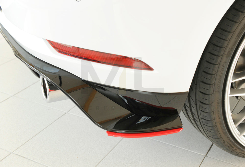 Rieger 00059519 VW Mk7 Golf GTI-TCR Rear Side Splitter 5 | ML Performance EU Car Parts