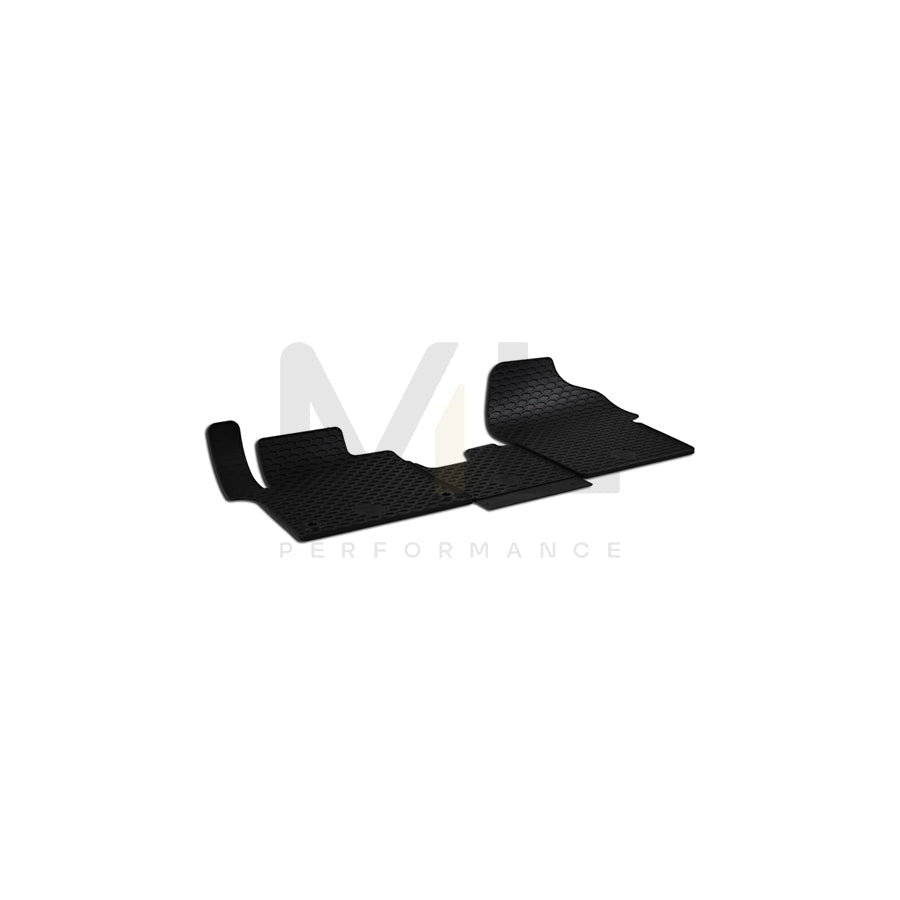 WALSER Tailored 50831 Floor mat set for TOYOTA PROACE Elastomer, Front, Quantity: 3, Black | ML Performance Car Parts